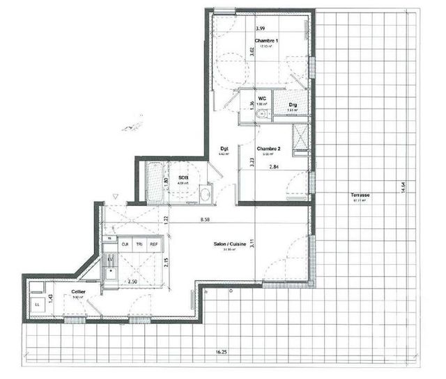 Afficher la photo en grand Appartement F3 à vendre - 3 pièces - 70,66 m2 - St Cyr L Ecole - 78 - ILE-DE-FRANCE