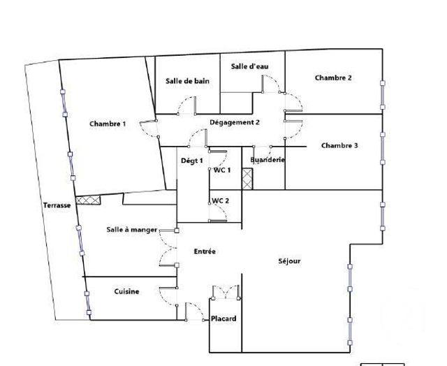 Appartement F6 à vendre - 5 pièces - 127,76 m2 - Versailles - 78 - ILE-DE-FRANCE